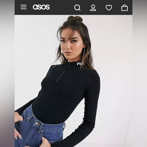 Fila high neck bodysuit from ASOS - Picture 2 of 5